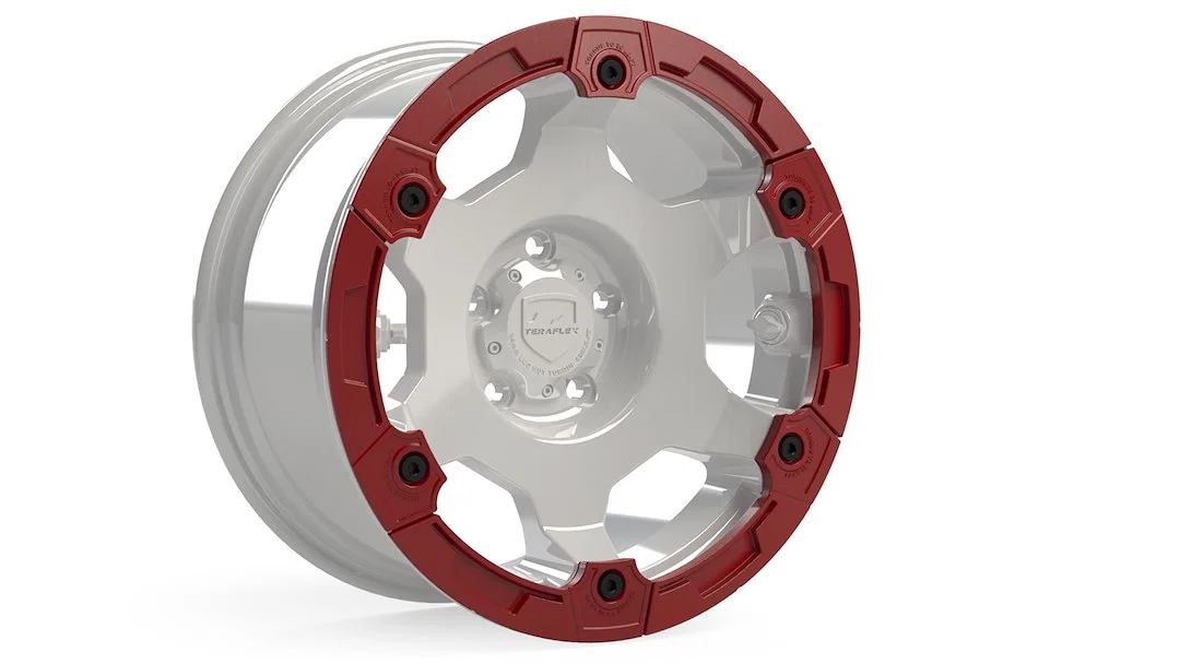 1056014 – TERAFLEX Wheel Protector, For Use With Teraflex Nomad Wheels Red Bolt On Single